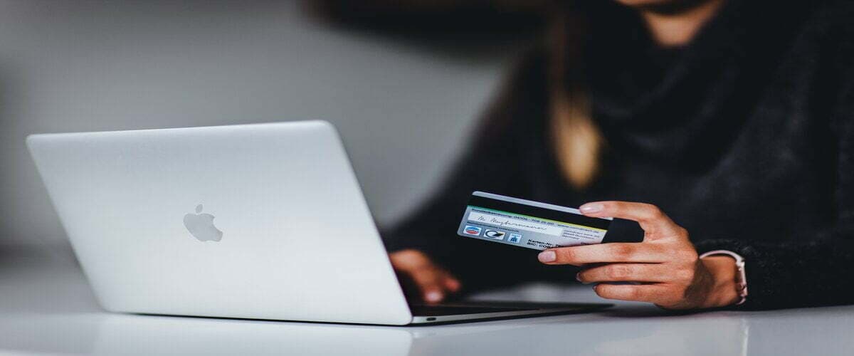 lady shopping online using card 2